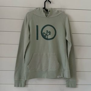 Tentree Size XS Nubby French Terry Reverse Weave Hoody  Green